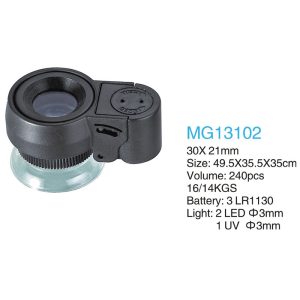 ذره بین و لوپ استكانی MG13102 LED-UV 45X