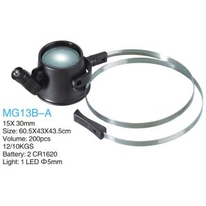 ذره بین و لوپ چشمی ساعت سازی MG13B-A LED 7X