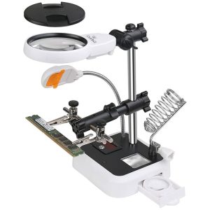 ذره بین و لوپ لحیم كاری MG16129DC LEDفیلتر دار 3/5X-5X&8X